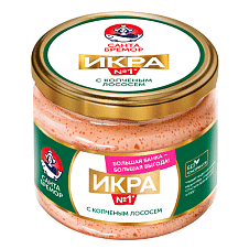 Икра деликатесная с копченым лососем, ст. бан. 270г/6шт