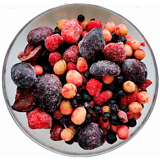 Компотная смесь №18 (слива с/к, клубника, черноплодная рябина) зам. карт.кор 10кг/Лето-К