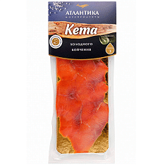 Кета дальневосточная филе-ломтики холодного копчения, Атлантика 90г/6шт/Фосфорель