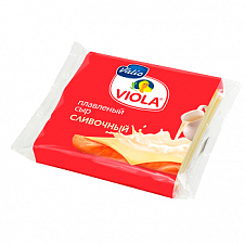 Сыр плавленый Виола нарезка Сливочный в ломтиках 140г.