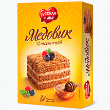 Торт песочный "Медовик классический" 0,24кг*8шт Хлебпром