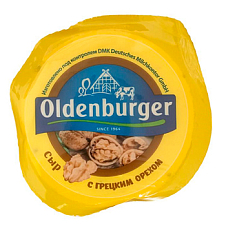Сыр ТМ Oldenburger с грецким орехом 50% 350г цилиндр