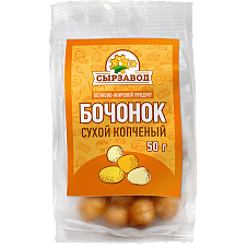 Белково-жировой продукт "Бочонок" копченый "Сырзавод" 50г/Адыгея