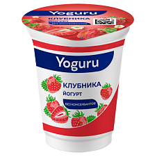 Йогурт "YOGURU" 1,5% стакан 310г клубника