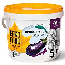 Майонез "EFKO FOOD Professional" м.д.ж. 78% 5л *2 шт. РАСПРОДАЖА