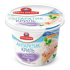 Паста из морепродуктов "Антарктик-Криль сливочно-чесночный" Санта Бремор 150г