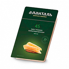 Сыр Аланталь №45 50%, слайс 125г Порхов