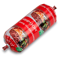 Фарш свиной Традиционный, ЗАМ, 500г/8шт/МИРАТОРГ