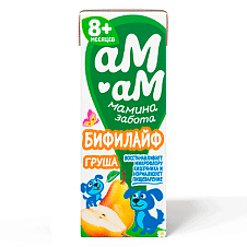 Биопродукт кисломолочный "Бифилайф" фруктово-ягодный "Груша" 2,5% 210г/12шт