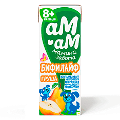 Биопродукт кисломолочный "Бифилайф" фруктово-ягодный "Груша" 2,5% 210г/12шт