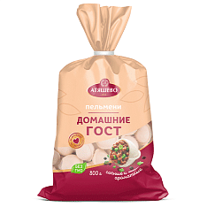 Пельмени Домашние ГОСТ, 800г/6шт/Атяшево