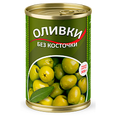 Оливки без косточки "Красная Линия" ж/б 300г Турция