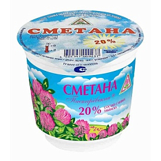 Сметана 20% 300г Пискаревская