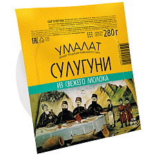 Сыр Сулугуни "Умалат", 45% т/ф, 280г/8шт/Умалат