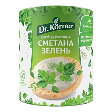 Хлебцы «Рисовые» со сметаной и зеленью 0,08кг Dr.Korner