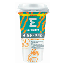 Напиток кисломолоч. обезжир. EXPONENTA HIGH-PRO Соленая карамель, 250г/6шт
