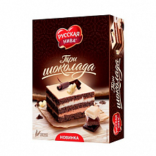 Торт «Три шоколада» 0,4кг Хлебпром