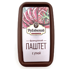 Паштет Французский с уткой, 175г/8шт/ТД Рублевский