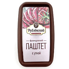 Паштет Французский с уткой, 175г/8шт/ТД Рублевский