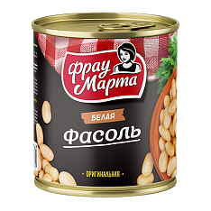 Фасоль белая оригинальная "Фрау Марта" ж/б 310г