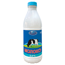 Молоко ПЭТ.бут. пастер. Экомилк 2,5% 900мл х6 шт