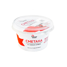 Сметана с м.д.ж. п/ст 20% 180г Красное Знамя