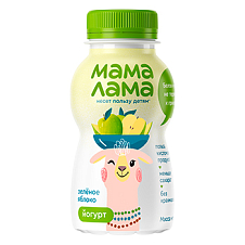 Йогурт питьевой Мама Лама с зеленым яблоком 2,5% 200г