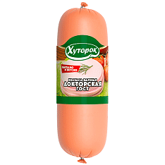 Докторская ГОСТ вареная колбаса вес 1,3кг/10,4кг/ ТМ Хуторок