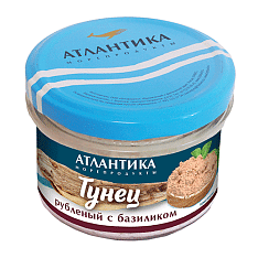 Рубленый тунец с базиликом, Атлантика 150г/6шт
