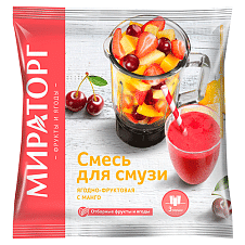 Смесь для Смузи ягодно-фруктовая с манго ЗАМ, 300г/20шт/МИРАТОРГ