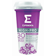 Напиток кисломолоч. EXPONENTA HIGH-PRO Черника-земляника, 250г/6шт