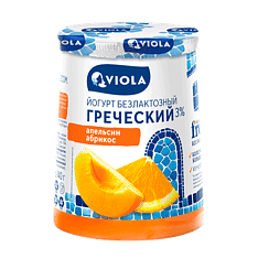 Йогурт "Греческий" безлактозный FREE с апельсином и абрикосом 3,0% 140г