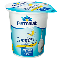 Сметана Parmalat Comfort б/лакт. 15% 12х300г Cup