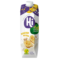 Молоко растительное Hi 3,2% с бананом 1л/tetra pak