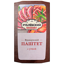 Паштет Французский с уткой, 175г/8шт/ТД Рублевский