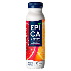 Йогурт питевой EPICA с гранатом и апельсином 2,5% 260г