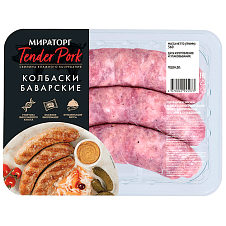 Колбаски Баварские Tender Pork, охл, 360г/4шт/МИРАТОРГ