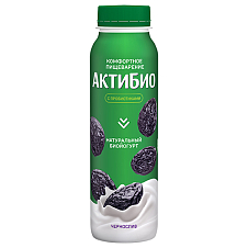 Актибио йогурт питьевой Чернослив 1,6% 260г