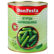 Огурцы маринованные "DonFesta" ж/б 9700