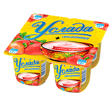 Услада продукт йог. пастер. 1,2% 95г с соком клубники*24