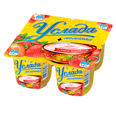 Услада продукт йог. пастер. 1,2% 95г с соком клубники*24
