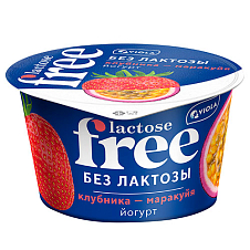 Иогурт безлактозный FREE Клубника- маракуйя 2,7% 180г