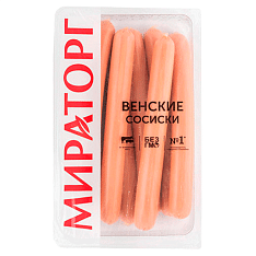 Сосиски Венские, охл, 350г/6шт/МИРАТОРГ