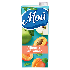 Нектар Яблочно-абрикосовый с мякотью 0,95л "Мой"