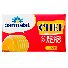 Масло сладко-сливочное Parmalat Chef несоленое 82,5% 180г Foil