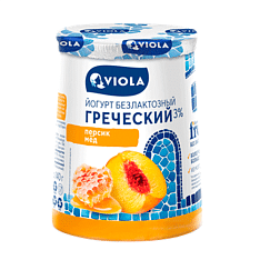 Йогурт "Греческий" безлактозный FREE с персиком и медом 3,0% 140г