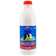 Молоко ПЭТ.бут. пастер. Экомилк 3,2% 900мл х6 шт