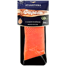 Форель филе-ломтик с/с в/у, Атлантика 200г/5шт