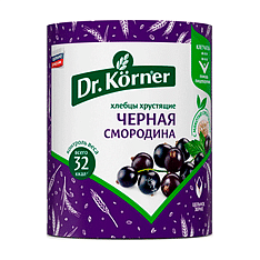 Хлебцы Злаковый коктейль с черной смородиной 0,08 кг Dr. Korner