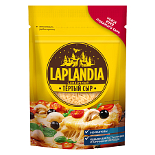 Сыр полутвердый Laplandia «Сливочный» тёртый фас. мдж в сух. вещ. 45%, 150г